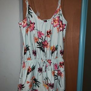 Cute mint green floral romper